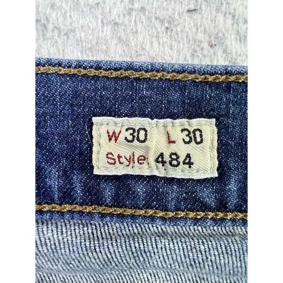 J.Crew 484 Stretch Jeans Mens 30x30 Blue Slim Narrow Tapered Denim Pants Casual - Picture 5 of 15